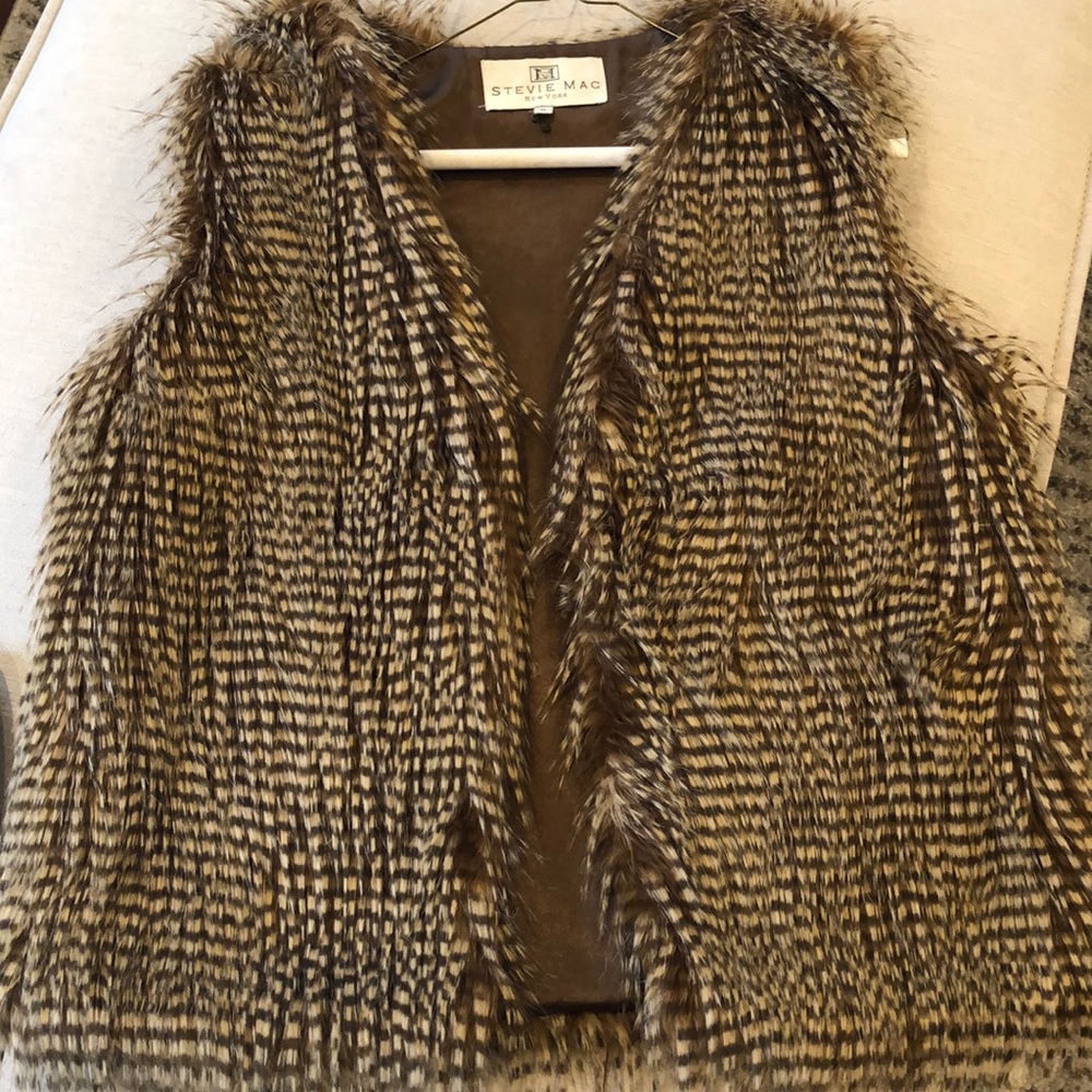 Faux fur vest